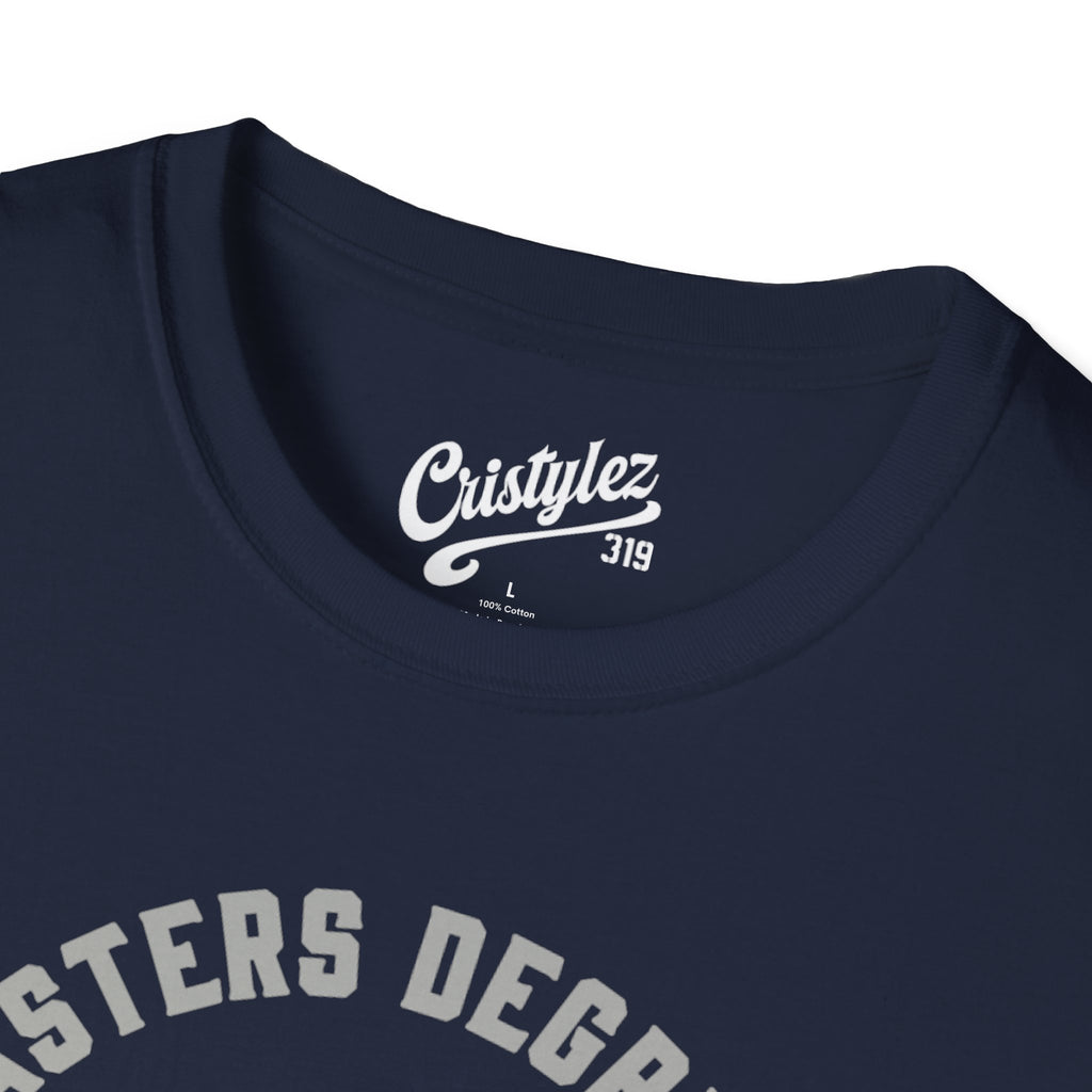 T-Shirt — "Masters Degree in Triggernometry" Graphic Tee (Guns & Shooting Humor)