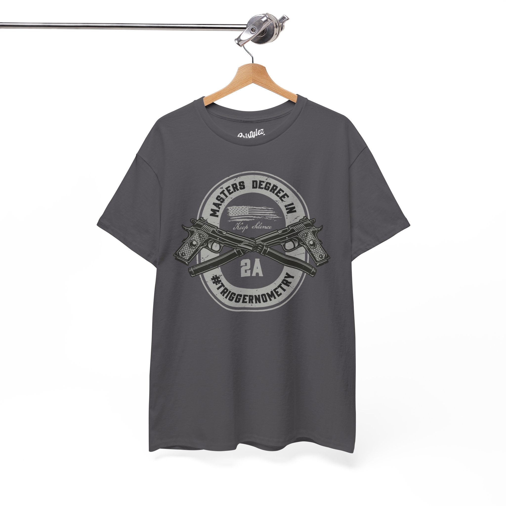 Second Amendment Graphic Tee, Unisex Heavy Cotton T-Shirt for Gun Enthusiasts, Casual Wear, Gifts for Freedom Lovers, Patriotic Apparel