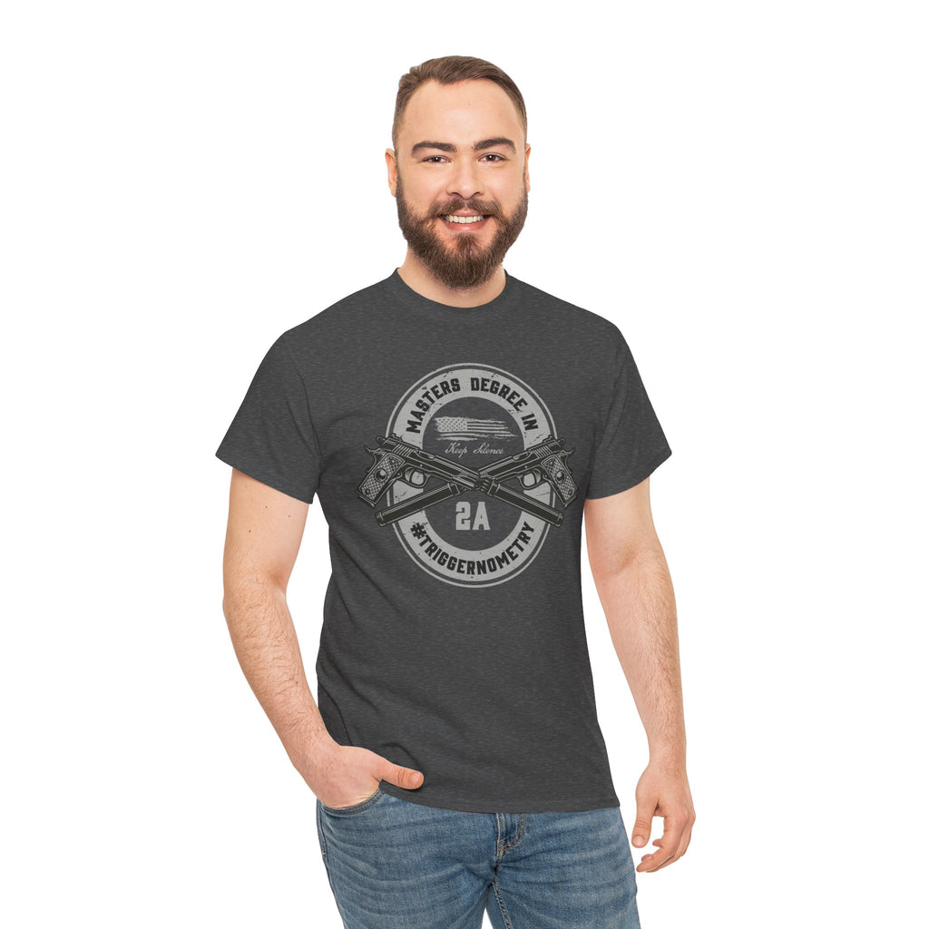 Second Amendment Graphic Tee, Unisex Heavy Cotton T-Shirt for Gun Enthusiasts, Casual Wear, Gifts for Freedom Lovers, Patriotic Apparel