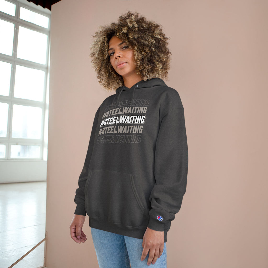 #STEEL.WAITING Champion Hoodie – Athletic Streetwear Pullover