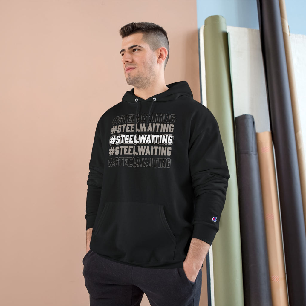 #STEEL.WAITING Champion Hoodie – Athletic Streetwear Pullover