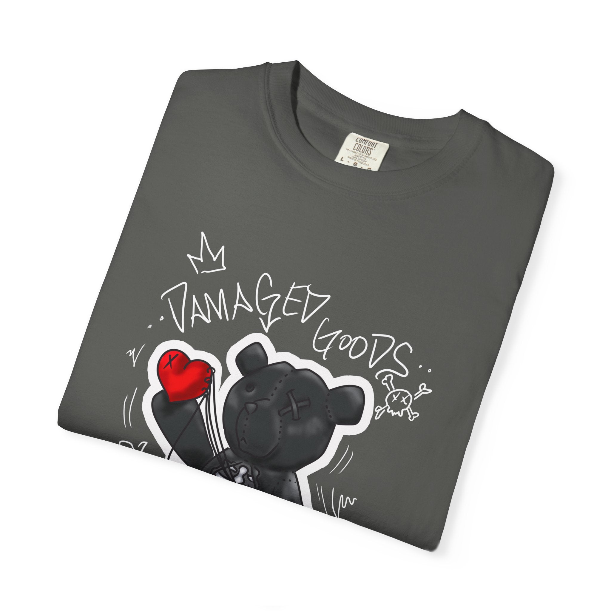 Damaged Goods Unisex T-Shirt - Vintage Style Graphic Tee, Casual Wear, Gift for Friends, Streetwear, Art Lover's Fashion