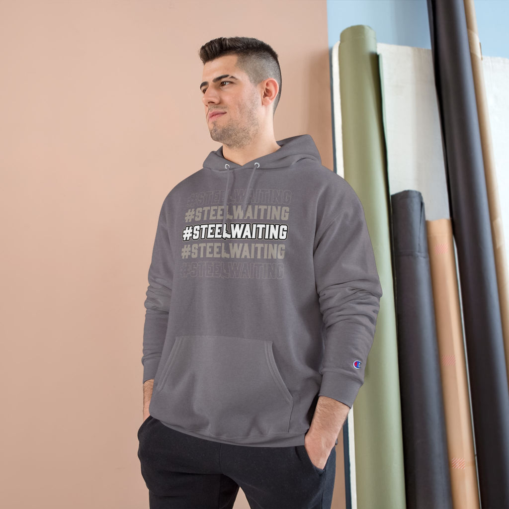 #STEEL.WAITING Champion Hoodie – Athletic Streetwear Pullover