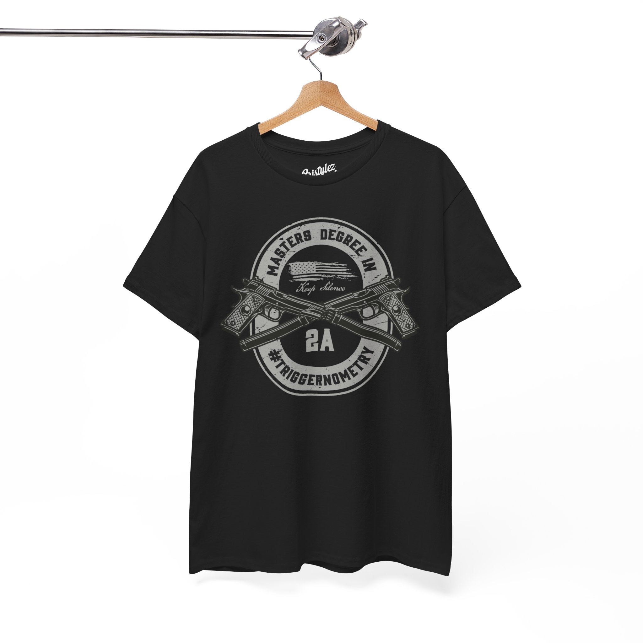 Second Amendment Graphic Tee, Unisex Heavy Cotton T-Shirt for Gun Enthusiasts, Casual Wear, Gifts for Freedom Lovers, Patriotic Apparel