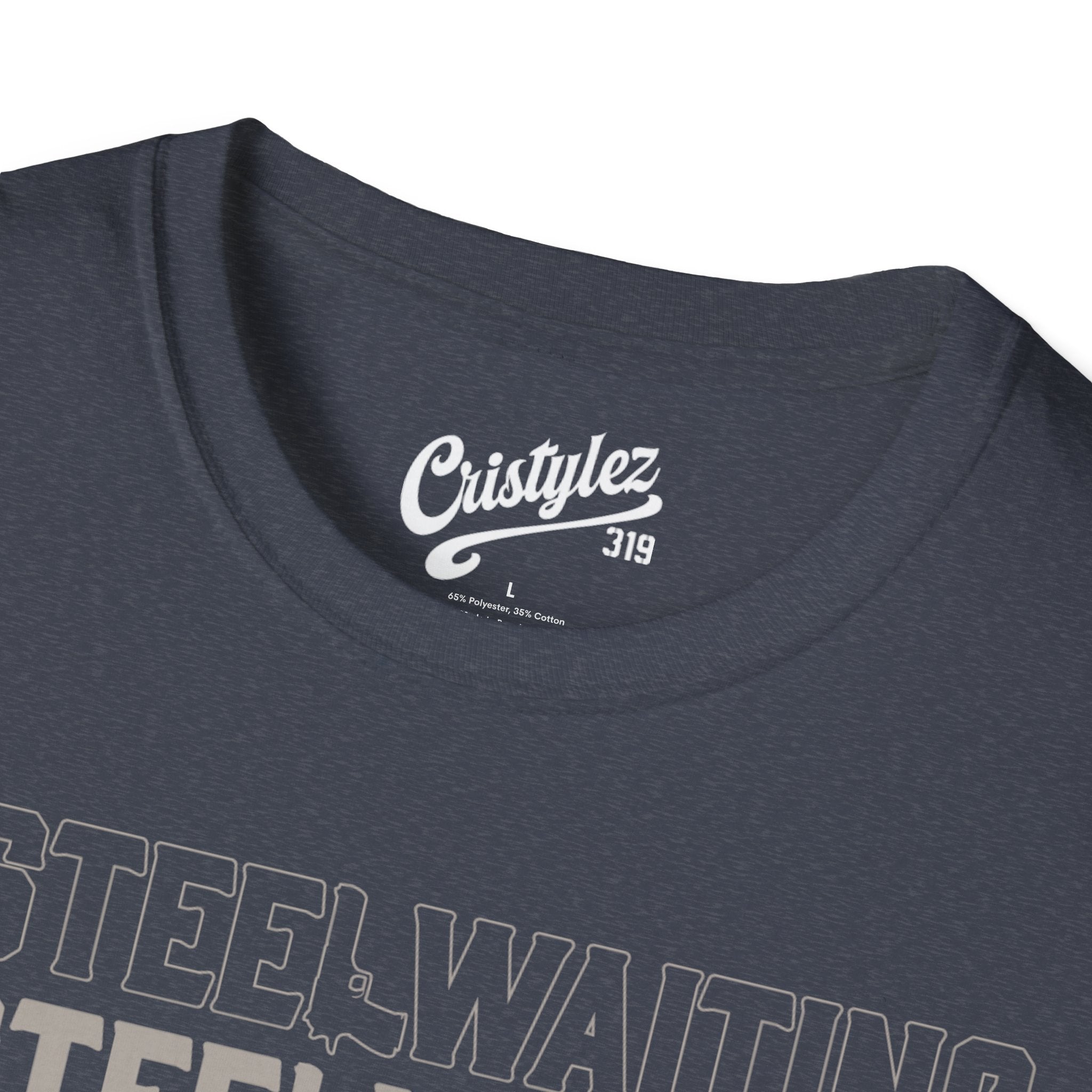 T-Shirt — #STEELWAITING Graphic Tee (Hashtag Stacked Design)