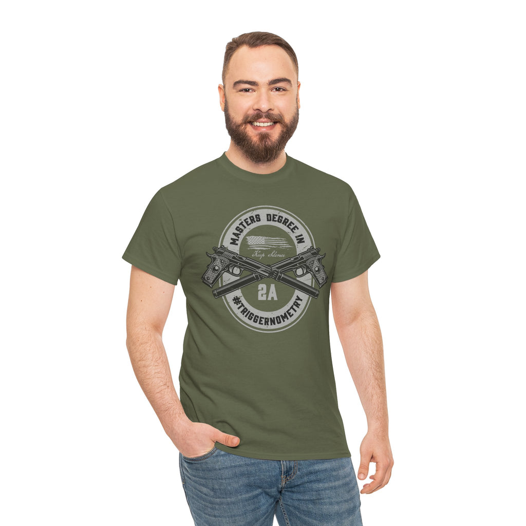 Second Amendment Graphic Tee, Unisex Heavy Cotton T-Shirt for Gun Enthusiasts, Casual Wear, Gifts for Freedom Lovers, Patriotic Apparel