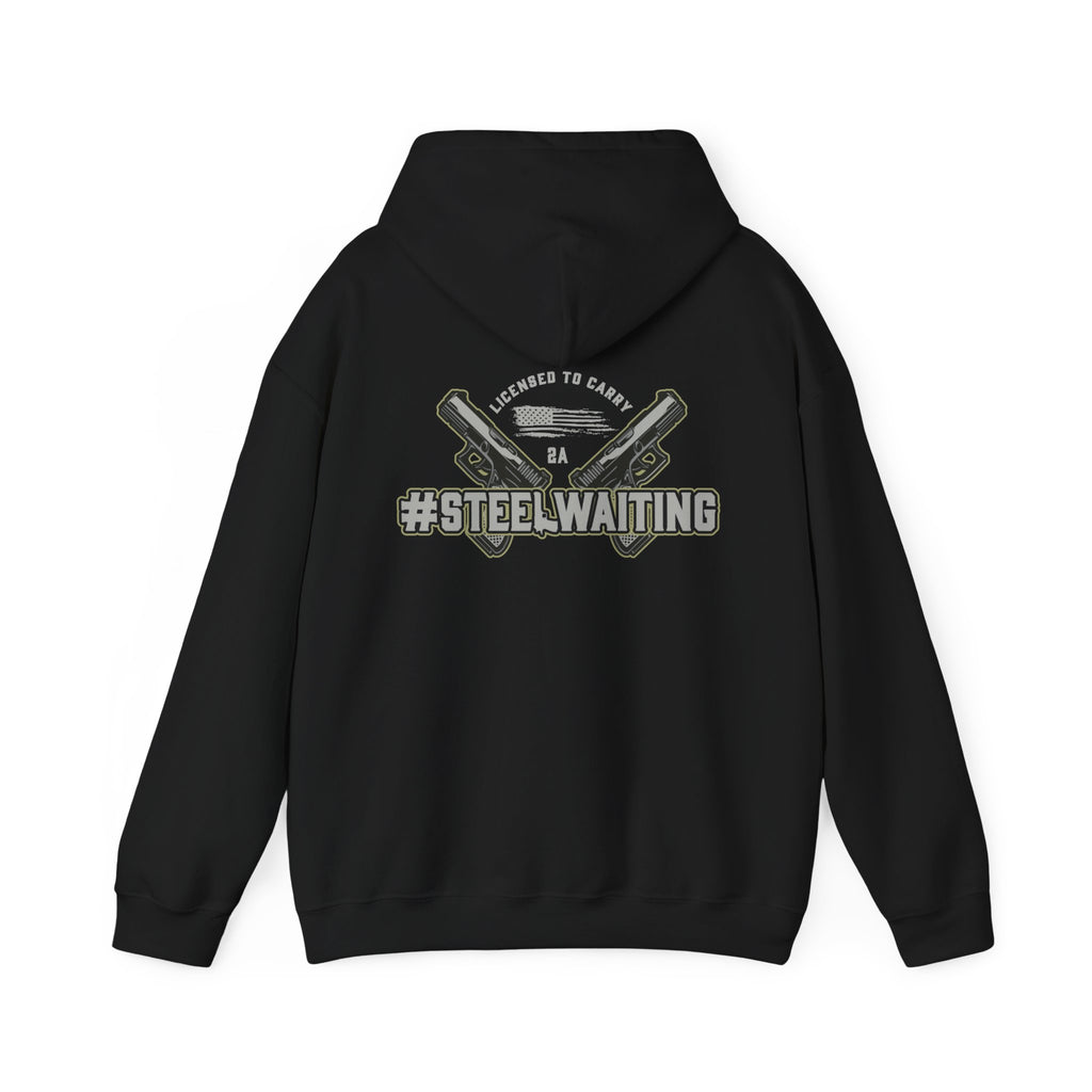 Steel Waiting Unisex Hooded Sweatshirt, Casual Wear, Streetwear, Gift for Him/Her, Stylish Hoodie, Comfortable Fashion