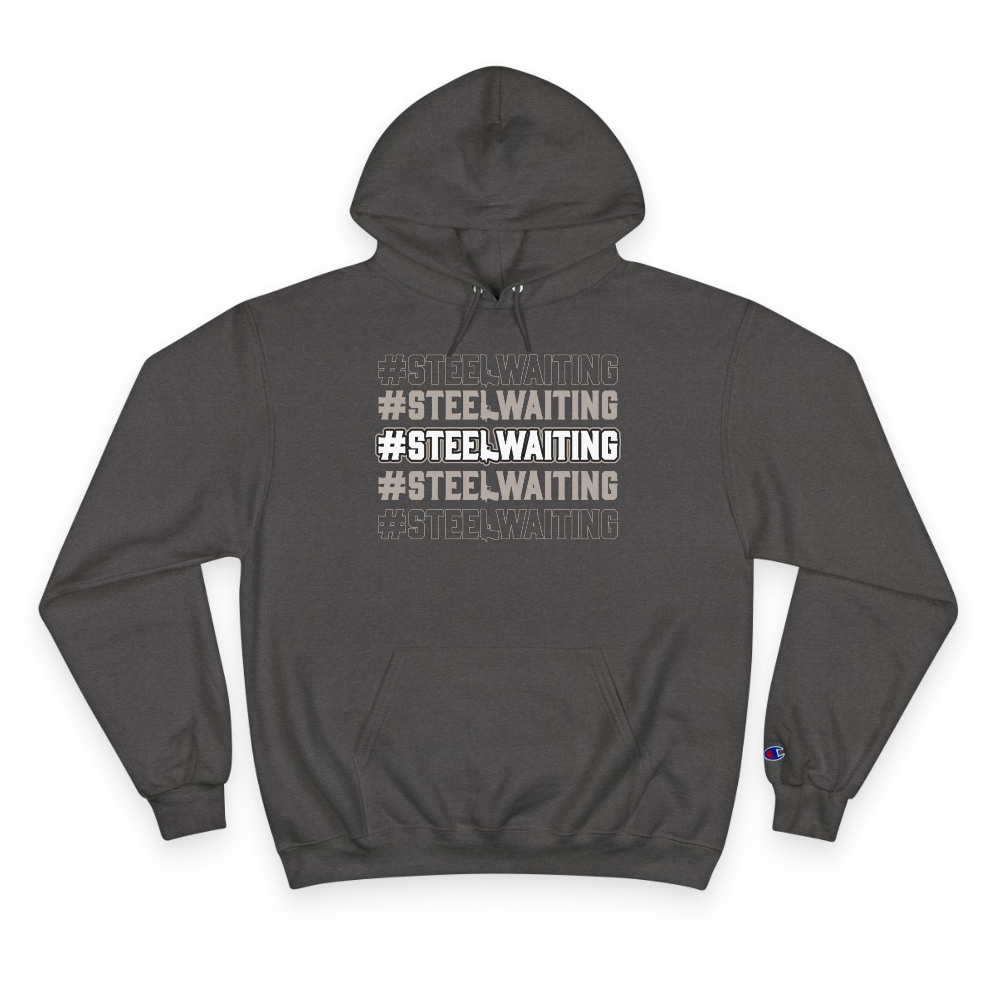 #STEEL.WAITING Champion Hoodie – Athletic Streetwear Pullover