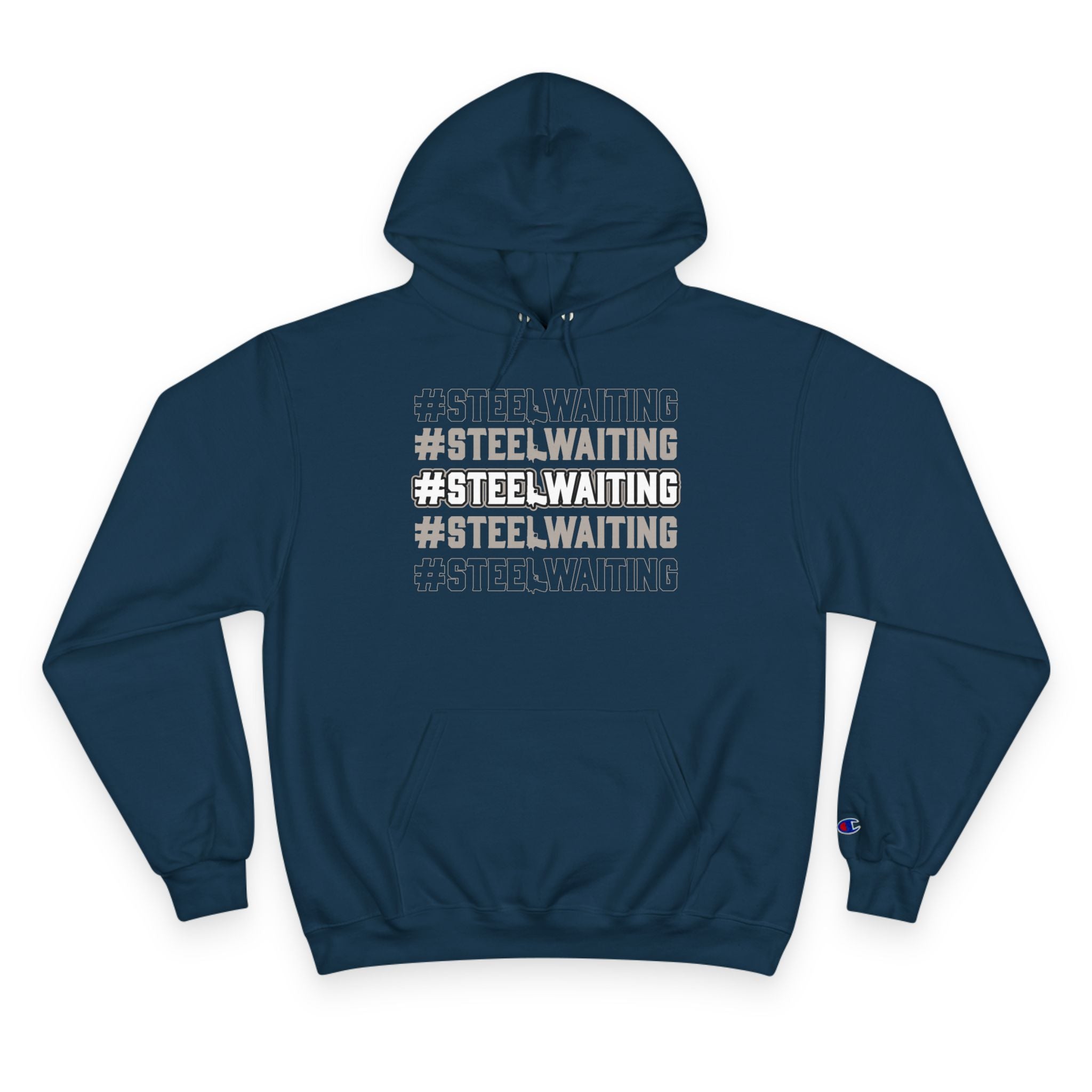 #STEEL.WAITING Champion Hoodie – Athletic Streetwear Pullover