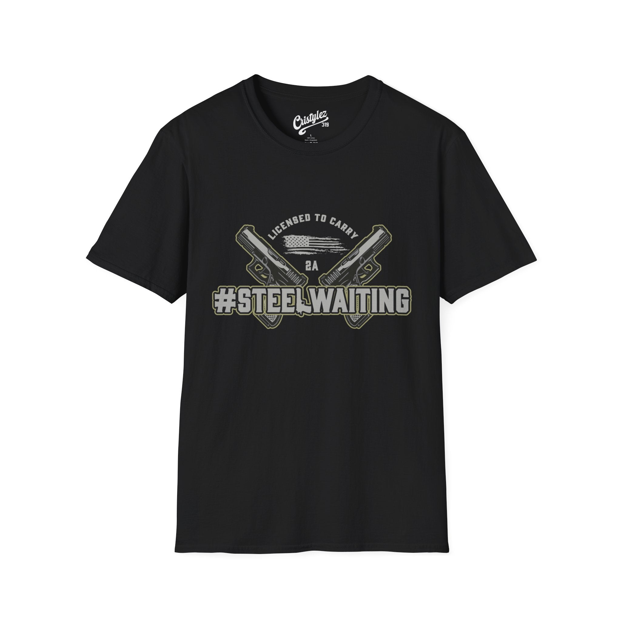 Unisex Softstyle T-Shirt | #SteelWaiting Graphic Tee for Gun Enthusiasts, Perfect for Casual Wear, Gifts, and Events
