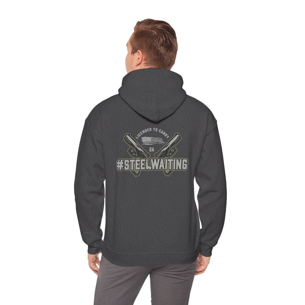 Steel Waiting Unisex Hooded Sweatshirt, Casual Wear, Streetwear, Gift for Him/Her, Stylish Hoodie, Comfortable Fashion