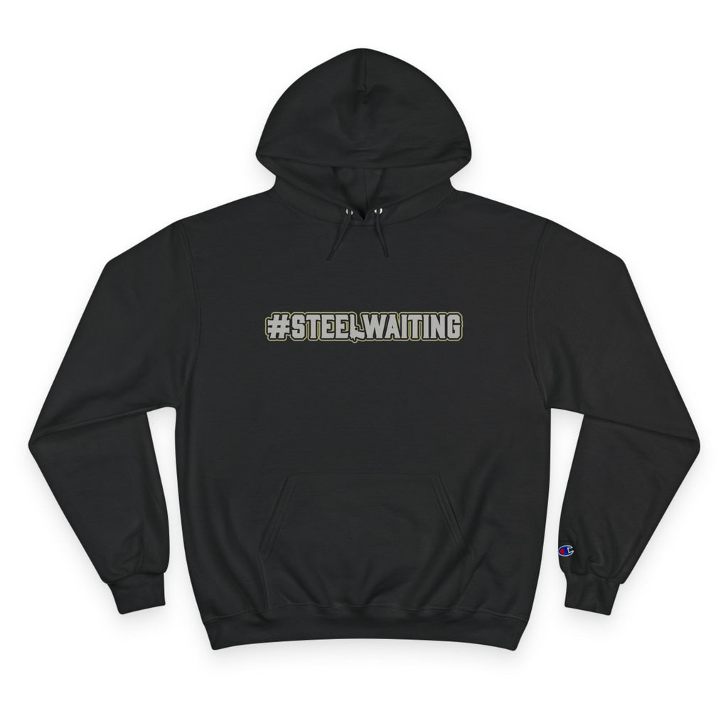 Champion Hoodie — #STEELWAITING Military-Inspired Logo Hoodie