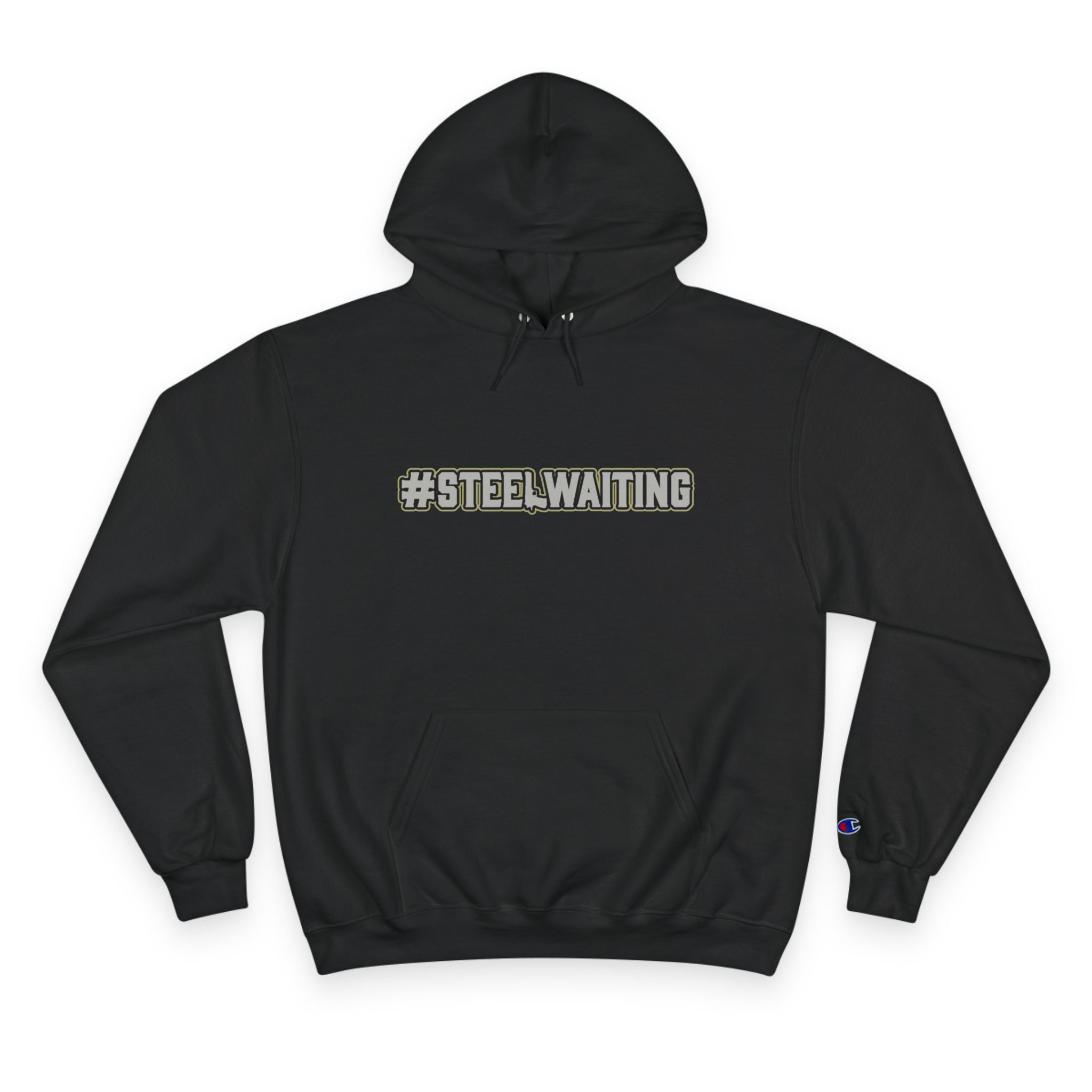 Champion Hoodie — #STEELWAITING Military-Inspired Logo Hoodie
