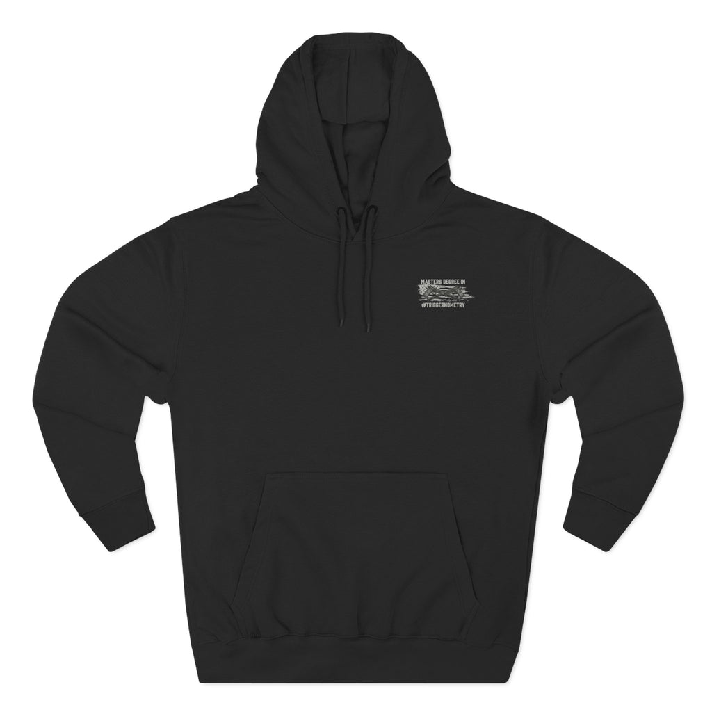 Two-Gun Design Fleece Hoodie, Perfect for 2A Advocates, Casual Wear, Unique Gifts, Comfortable Layering