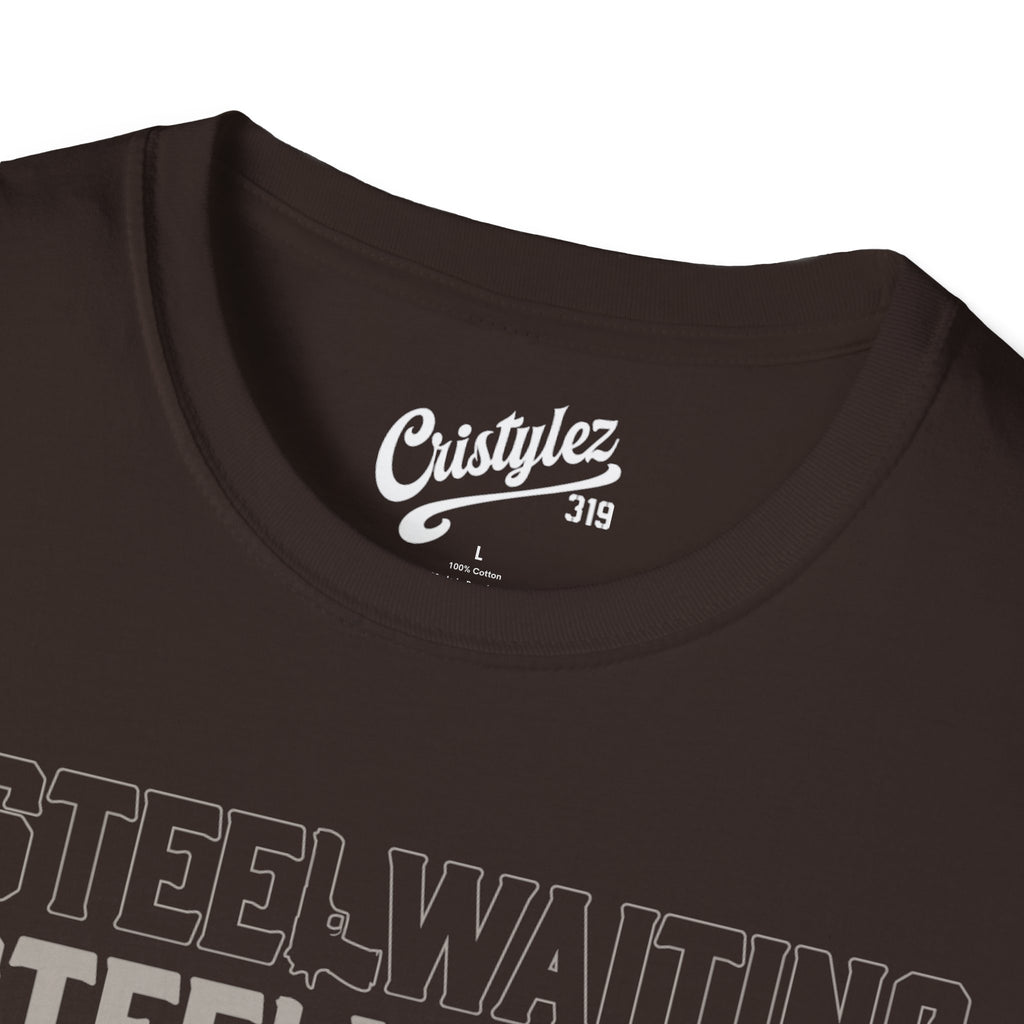 T-Shirt — #STEELWAITING Graphic Tee (Hashtag Stacked Design)