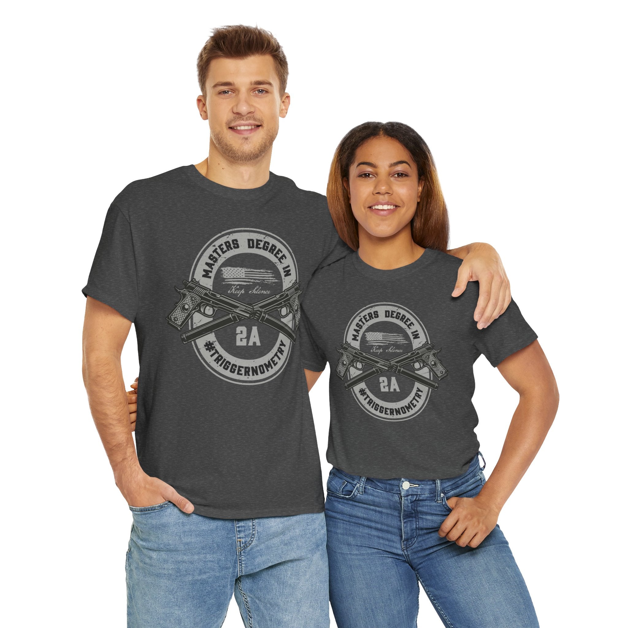 Second Amendment Graphic Tee, Unisex Heavy Cotton T-Shirt for Gun Enthusiasts, Casual Wear, Gifts for Freedom Lovers, Patriotic Apparel