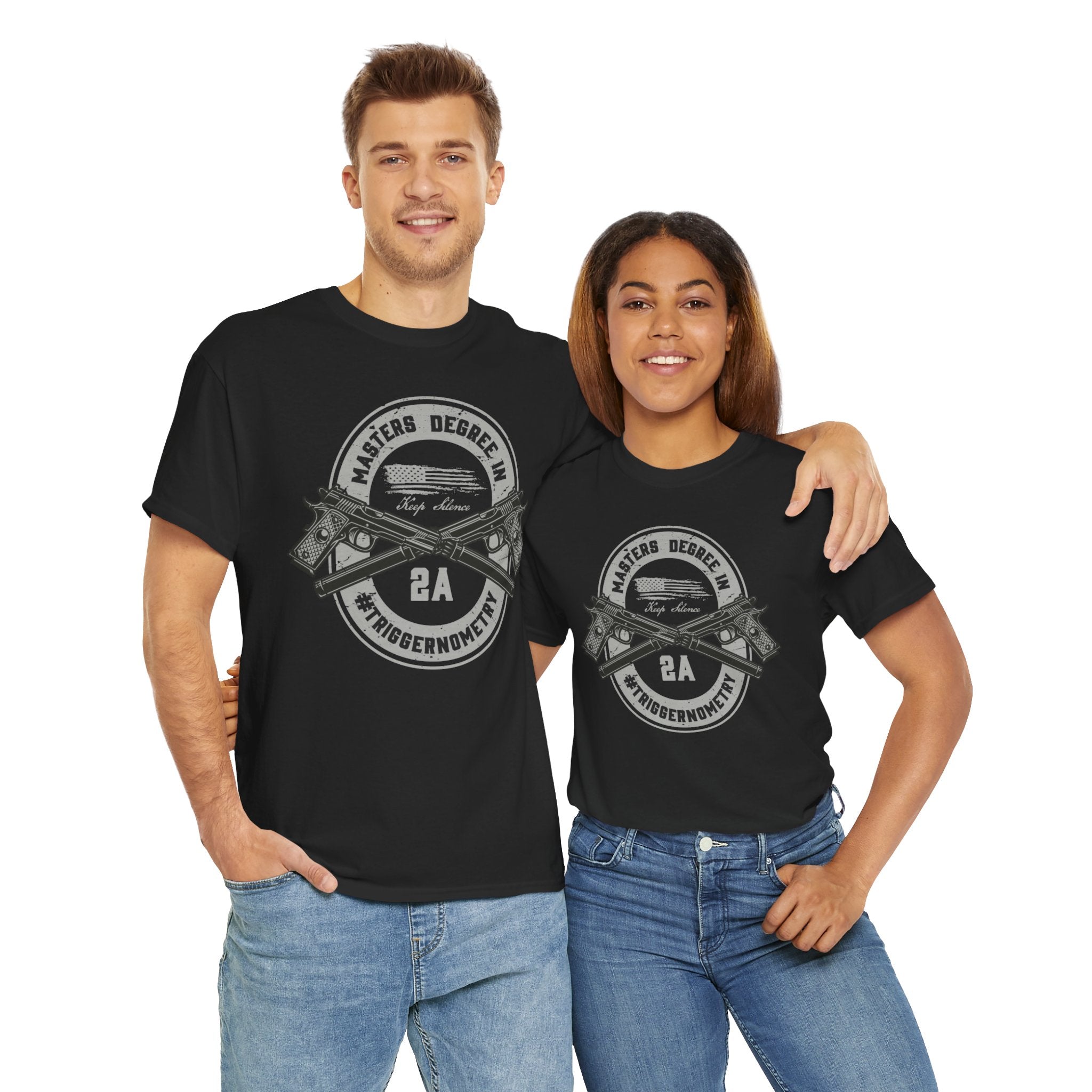 Second Amendment Graphic Tee, Unisex Heavy Cotton T-Shirt for Gun Enthusiasts, Casual Wear, Gifts for Freedom Lovers, Patriotic Apparel