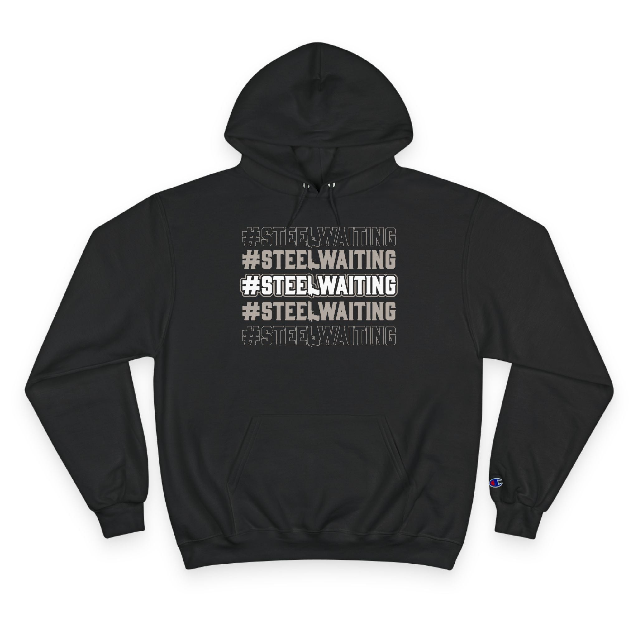 #STEEL.WAITING Champion Hoodie – Athletic Streetwear Pullover