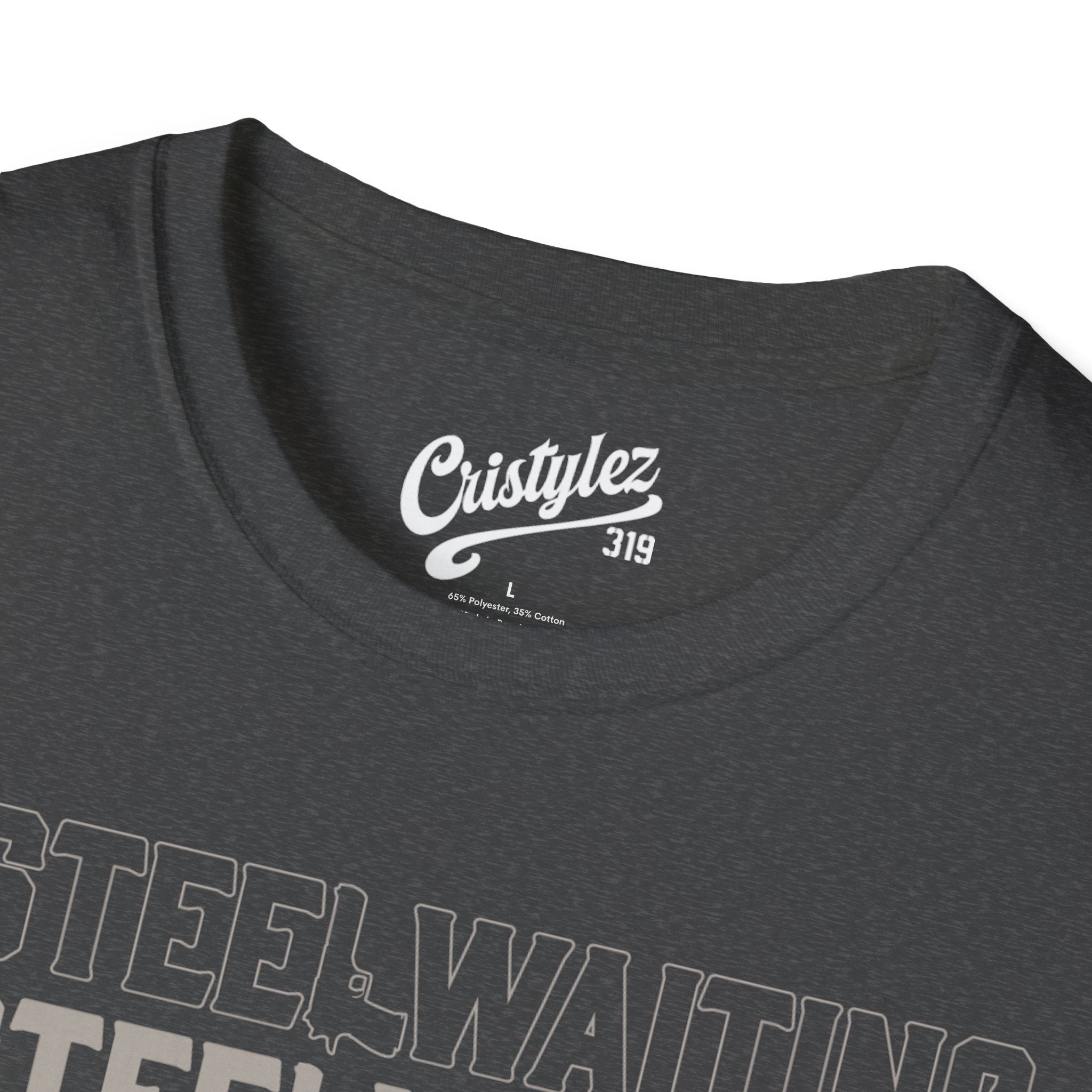 T-Shirt — #STEELWAITING Graphic Tee (Hashtag Stacked Design)