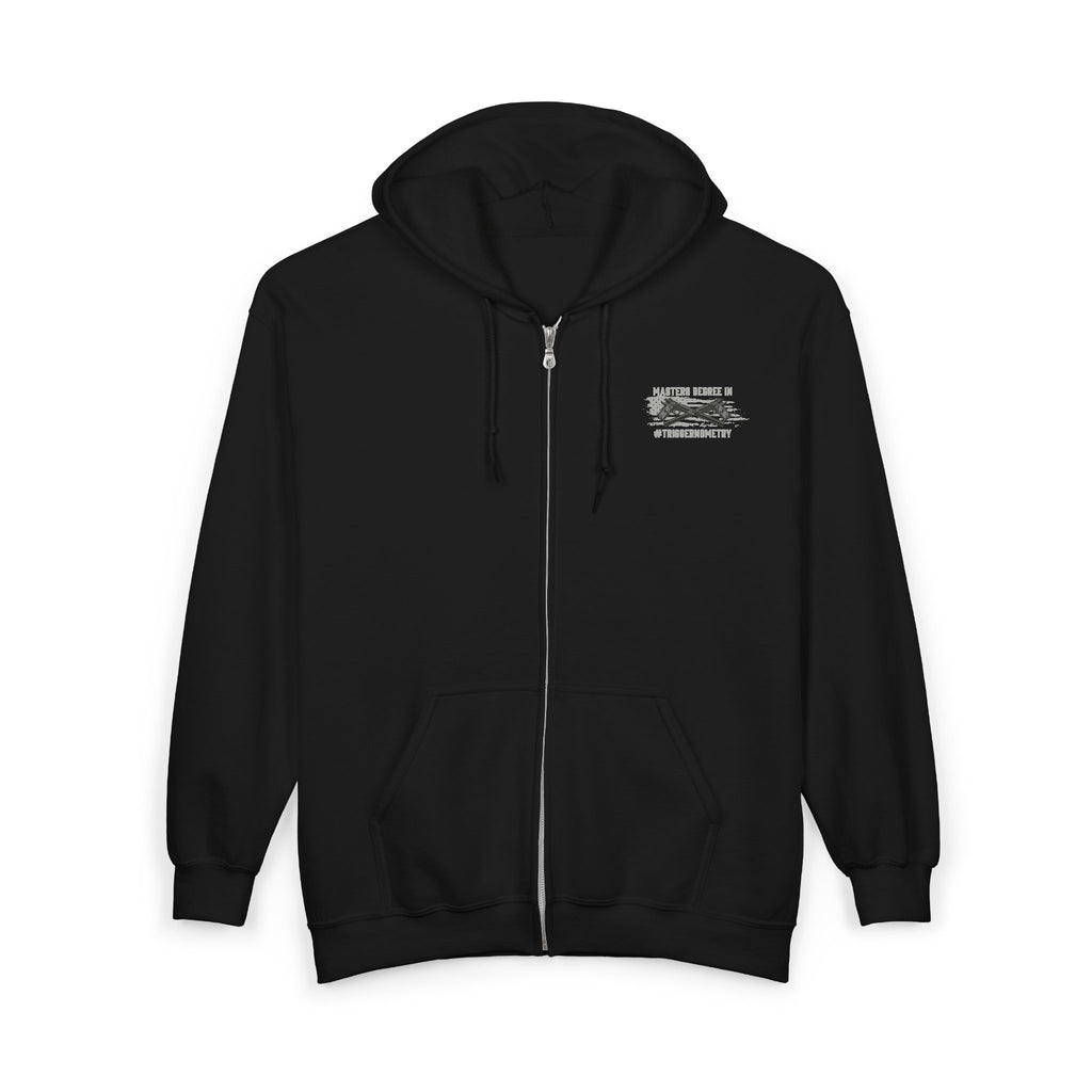 Unisex Zip-Up Sweatshirt with Unique Graphic, Casual Hoodie, Gift for Him or Her, Everyday Wear, Perfect for Camping or Relaxing